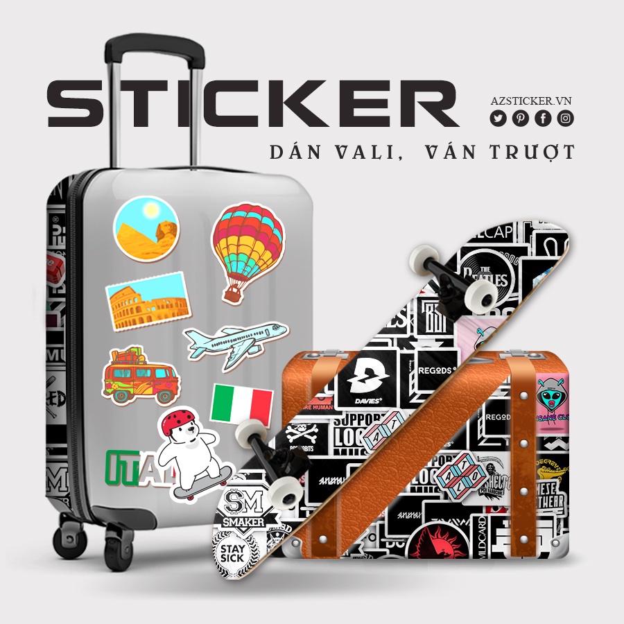 Sticker Brand Local Thương Hiệu | Dán Nón Bảo Hiêm, Điện Thoại, Laptop, Bình Nước...Chống Nước, STK107-50