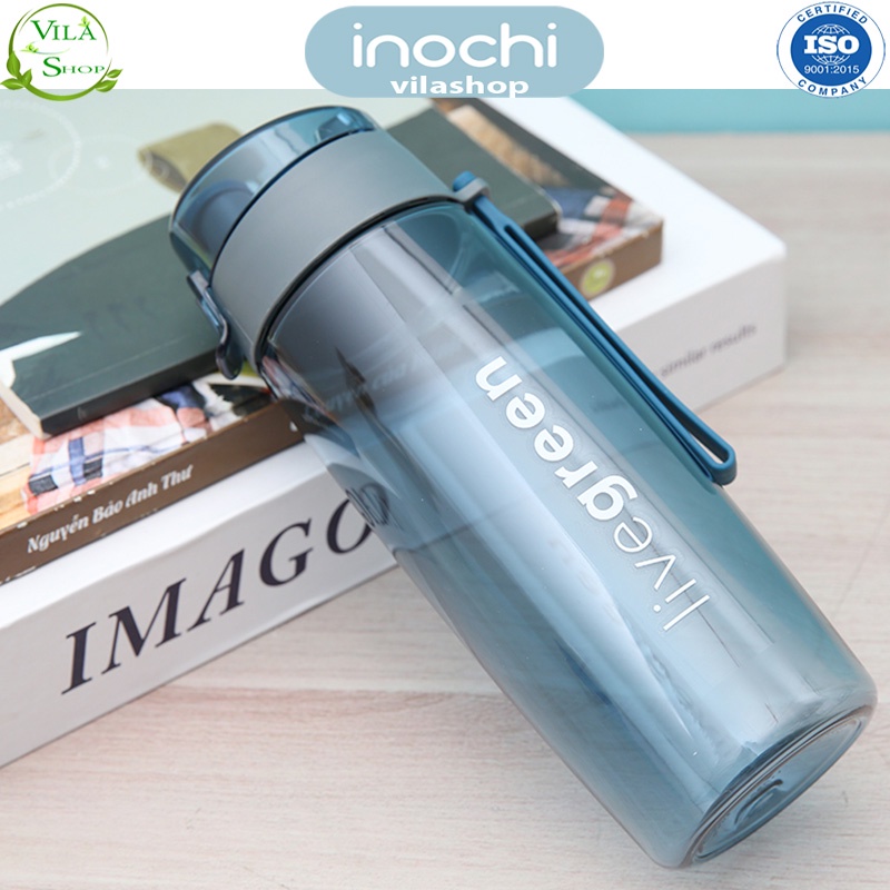 Bình Nước Thể Thao, Bình Nước Chịu Nhiệt Kita ACTIVE 500ml Chính Hãng Inochi Không Mùi Kháng Khuẩn Tiêu Chuẩn Xuất Nhật