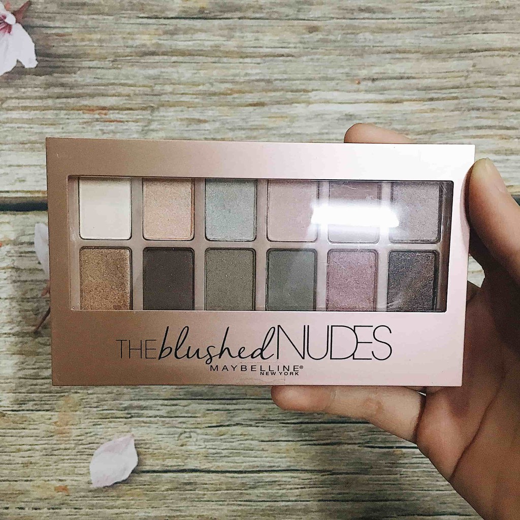 Bảng Phấn Mắt 12 Màu Maybelline The 24K Nudes + The Blushed Nudes Eyeshadow Palette