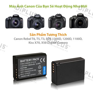 Pin máy ảnh Canon LP-E10 pin máy ảnh Canon EOS Rebel T3 T5 T6 Kiss X50 X70 1100D 1200D 1300D Camera battery LP-E10 LPE10