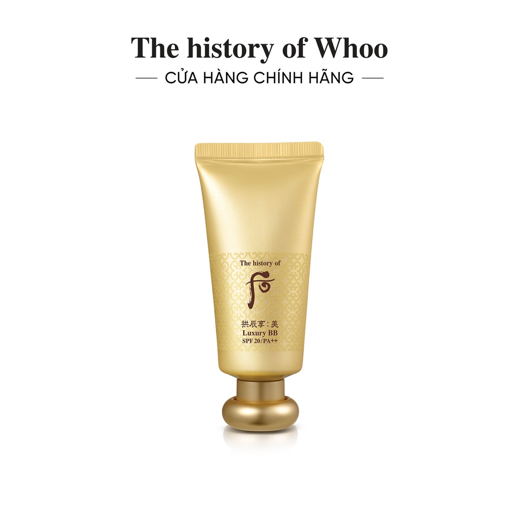 [Mã VISAPREMIUM giảm 150K]Kem BB trang điểm cao cấp The history of Whoo Gongjinhyang Mi Luxury BB Cream SPF20/PA++ 45ml