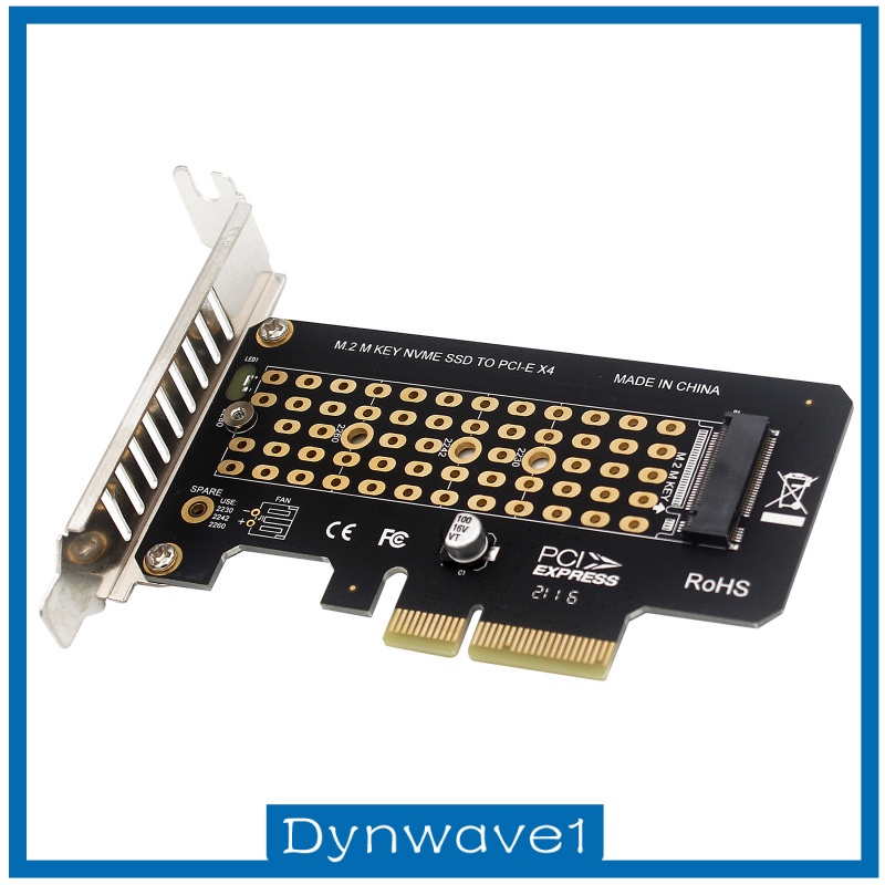 [DYNWAVE1] PCI-E to M.2 Adapters PCI-e 3.0 Adapters Expansion Converter Adapter Card M Key +B Key Support M.2 M key NVMe SSD with PCIE Protocol