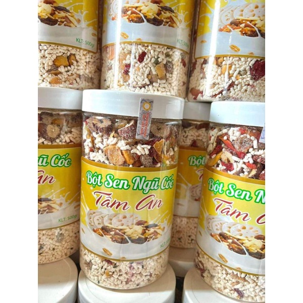 Bột củ sen mick hạt hộp 500gr - giảm kg , đẹp da. Mua từ 2 hộp tặng táo đỏ lát
