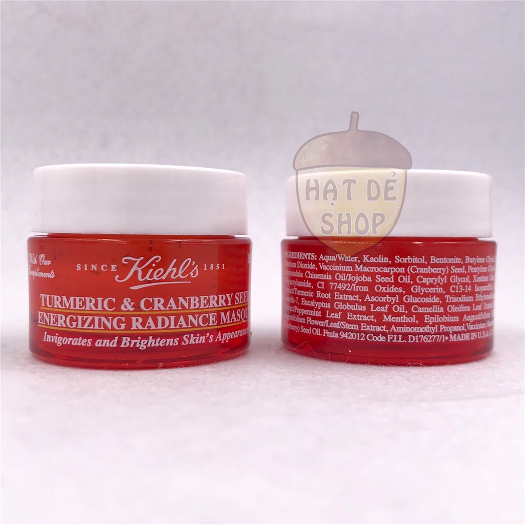 Kiehl's / Kiehls Mặt Nạ Đất Sét Nghệ Làm Sạch Hỗ Trợ Trị Thâm Turmeric&Canberry Seed Energizing Radiant 14ml