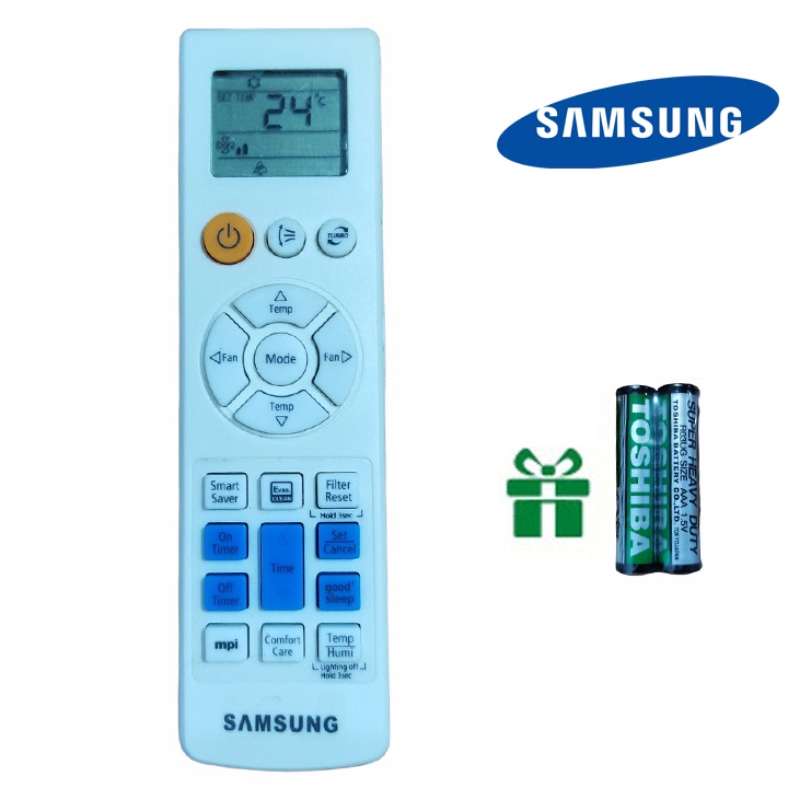 điều khiển điều hoà samsung remote máy lạnh samsung ( tặng cặp pin)