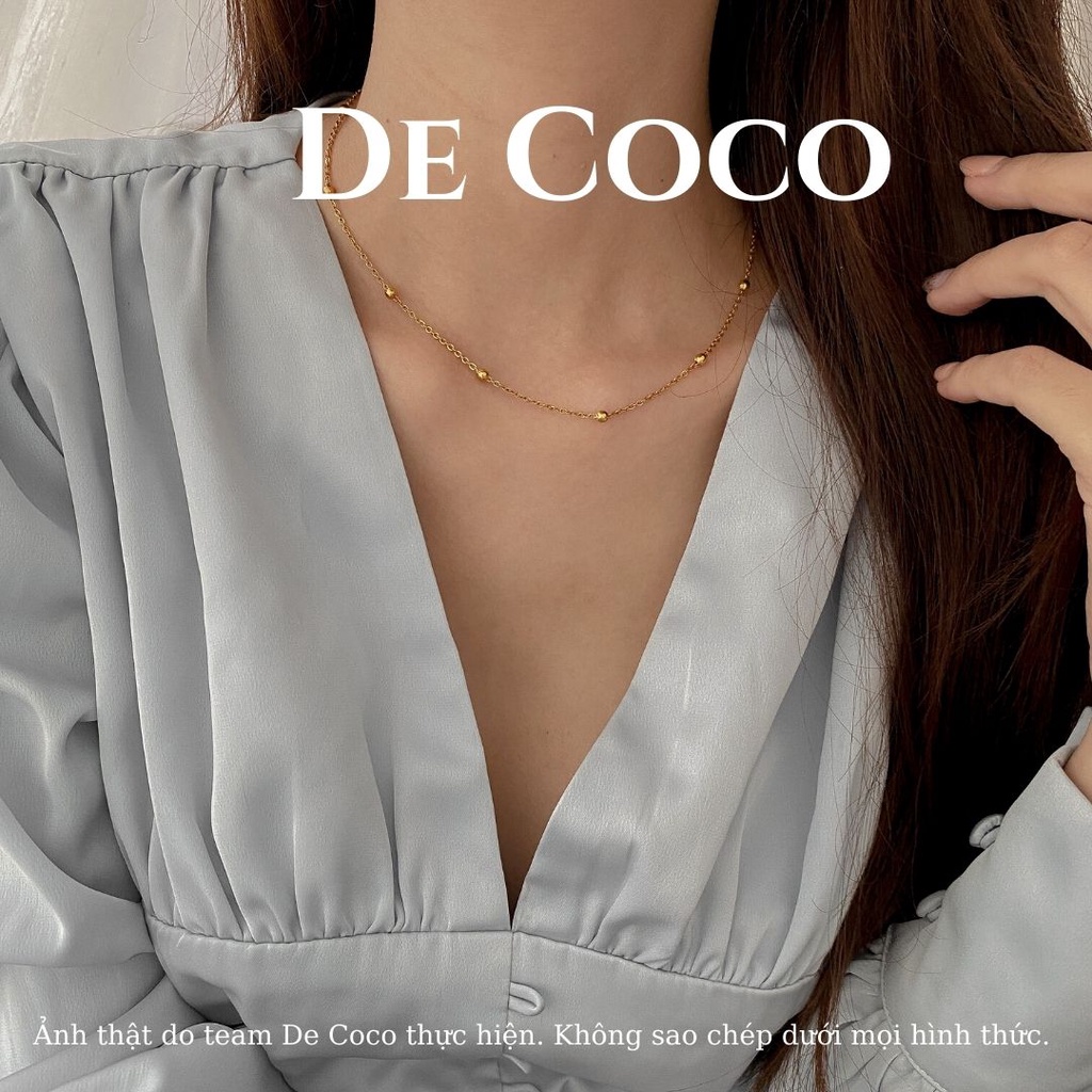 [KHÔNG ĐEN GỈ] Vòng cổ choker titan mảnh Jessica De Coco decoco.accessories