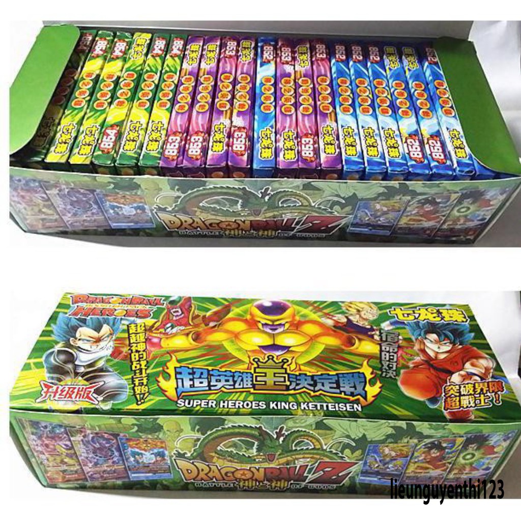HỘP 432 LÁ THẺ BÀI 7 VIÊN NGỌC RỒNG DRAGON BALL-SONGOKU LOẠI LỚN ĐẦY ĐỦ NHÂN VẬT (hàng hiếm)