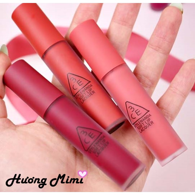 Son kem 3CE Soft Lip Lacquer