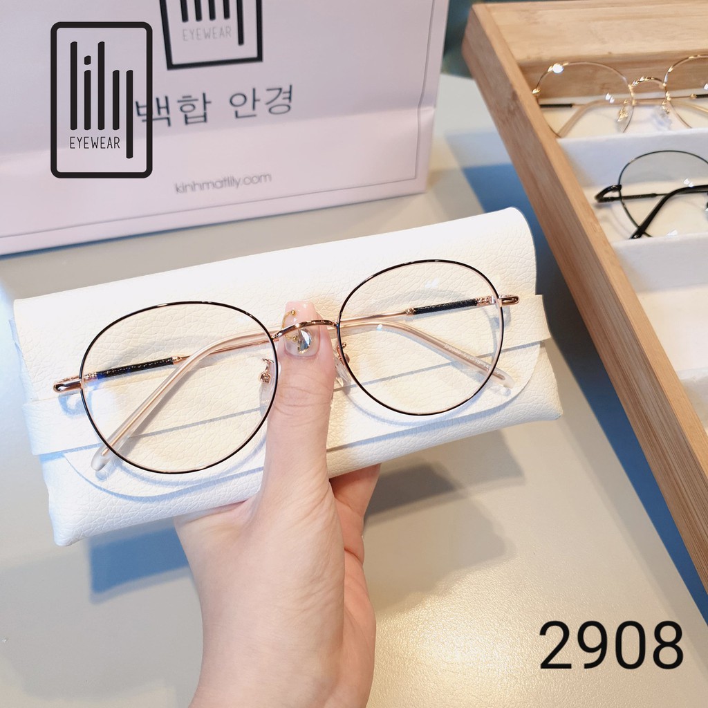Gọng Kính Cận Kim Loại GK2908 - Gọng Kính Mắt Thời Trang