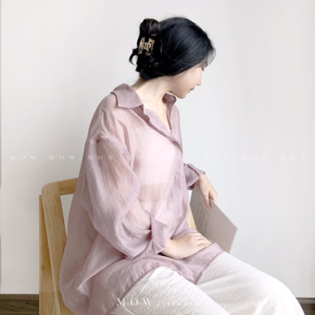 Sơmi lụa tơ basic (Basic Silk Shirt) made by Mow studio | WebRaoVat - webraovat.net.vn