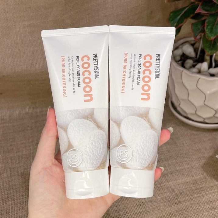 Sữa Rửa Mặt Tẩy Tế Bào Chết PrettySkin Cocoon Pore Scrub Foam 150ml