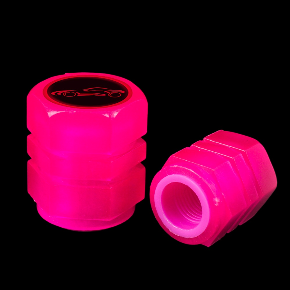 1 / 4 Vỏ Bọc Van Lốp Xe Hơi / Xe Máy / Xe Tải Tự Phát Quang Chống Bụi Tiện Dụng