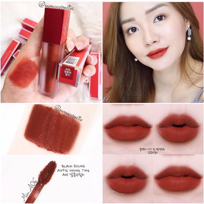 Son kem lì Black Rouge Air Fit Velvet Tint | BigBuy360 - bigbuy360.vn