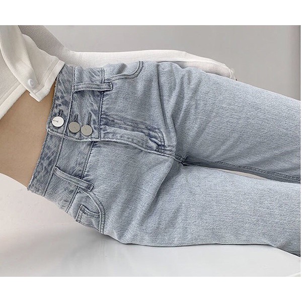 Quần Jean Ống Suông Cạp Cao Hack Dáng | BigBuy360 - bigbuy360.vn