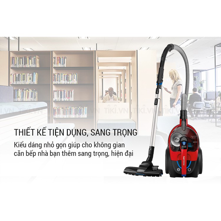 Máy hút bụi không túi dùng trong gia đình thương hiệu nhập khẩu Philips FC9728 công suất 1800W (Bảo hành 12 tháng)