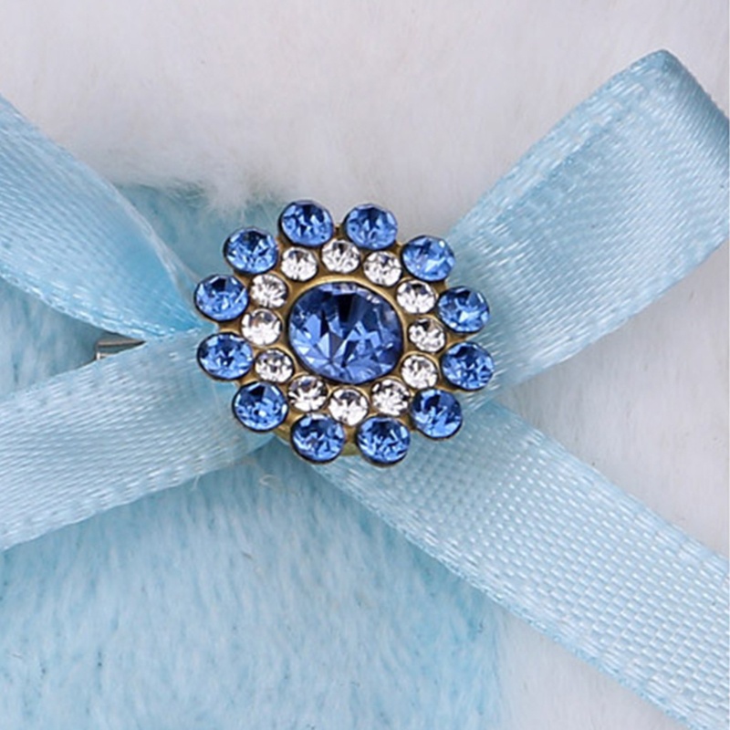 Băng Đô Tai Thỏ Lông Đính Đá Phong Cách Lolita