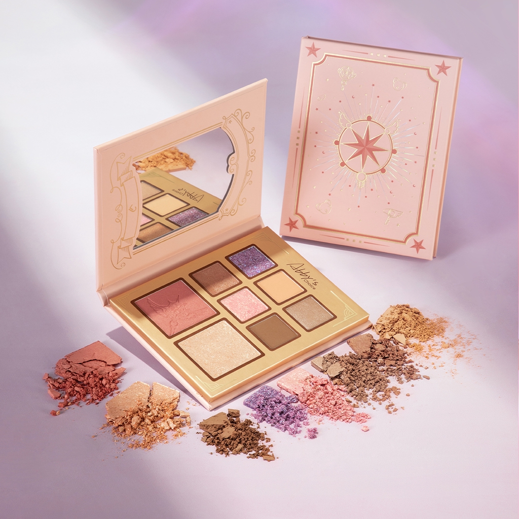 Bộ mỹ phẩm Perfect Diary phong cách Cardcaptor Sakura (1 PCS Lip Cream 5g+1 PCS Eyeshadow Palette 6g+1 PCS Press Powder 10g+ 1 Pair Earrings 2g)