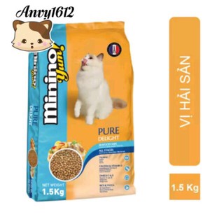 1,5kg Yum Minino Seefood - Salmon - Thức ăn hạt cho mèo