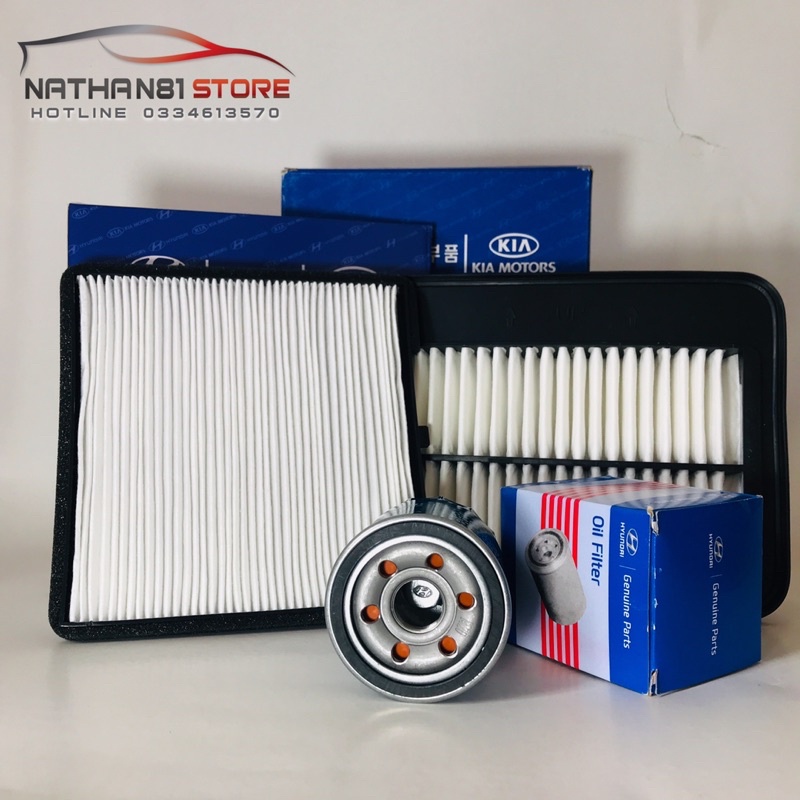 Bộ lọc bảo dưỡng xe Kia Morning, , Hyundai I10 nhập  . Lọc động cơ, Lọc điều hoà, Lọc nhớt động cơ