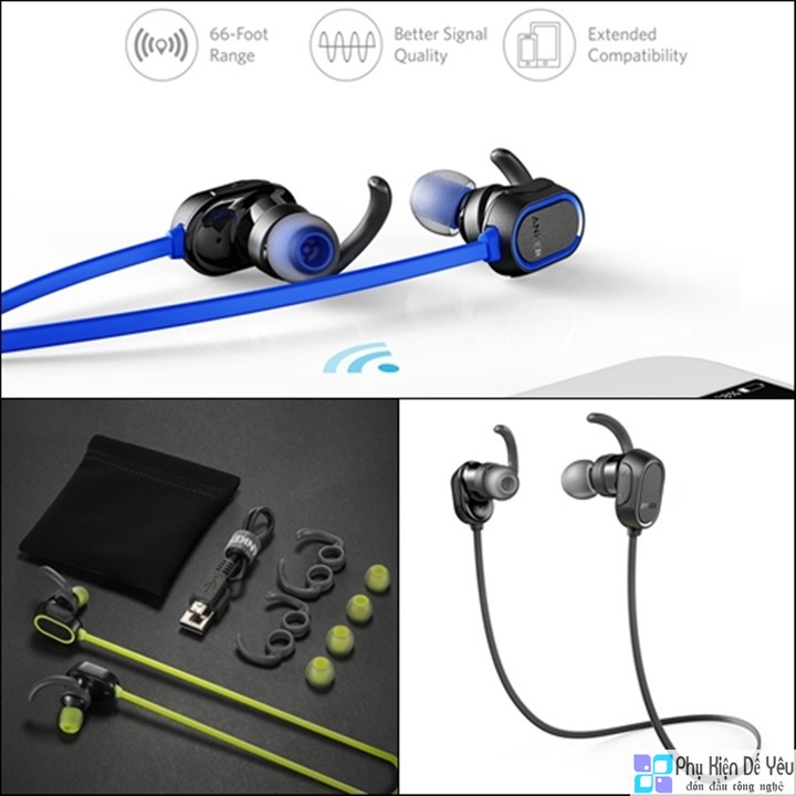 [Mã 1511ELSALE hoàn 7% đơn 300K] Tai nghe Bluetooth Anker SoundBuds Sport