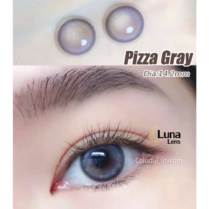 MỘT ĐÔI KÍNH ÁP TRÒNG MÀU XÁM TÍM PIZZA GRAY SIÊU ÊM SIÊU MỀM NỘI ĐỊA TRUNG QUỐC - LENS CÓ ĐỘ CẬN