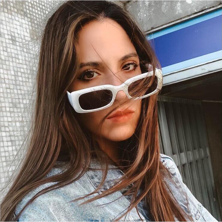 Kính Mát Hình oval Gọng Nhỏ Phong Cách retro Unisex