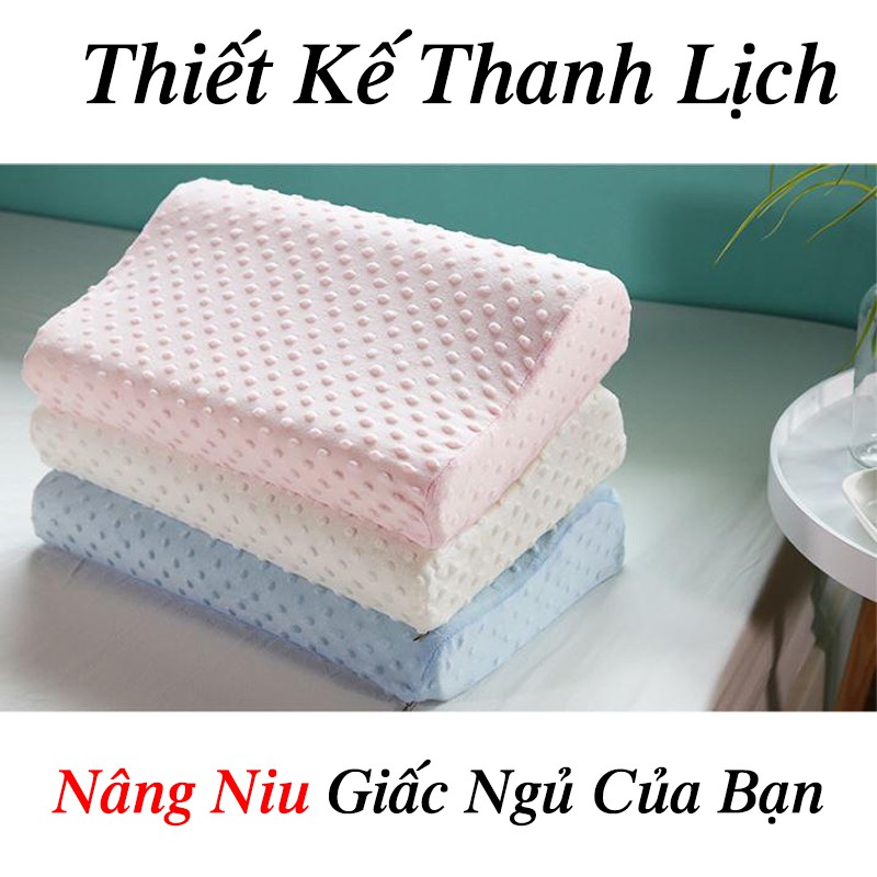 Gối cao su non Người lớn Cao Cấp Chống Ngáy Ngủ, Đau Cột Sống Cổ (Bảo hành 1 đổi 1) .