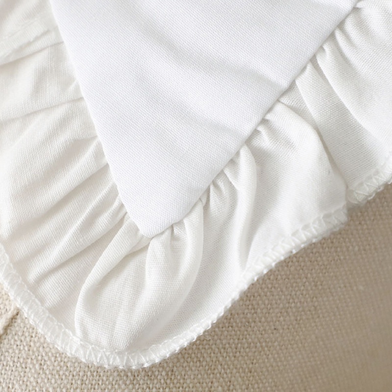 Vòng Cổ Lolita Giả Khăn Choàng Cổ Nhún Bèo Màu Trắng Trang Trí Cho Nữ