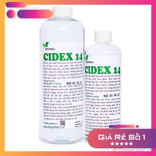 Dung dịch phòng trị rêu hại Cidex 14 nguyên chất (chai 500ml)