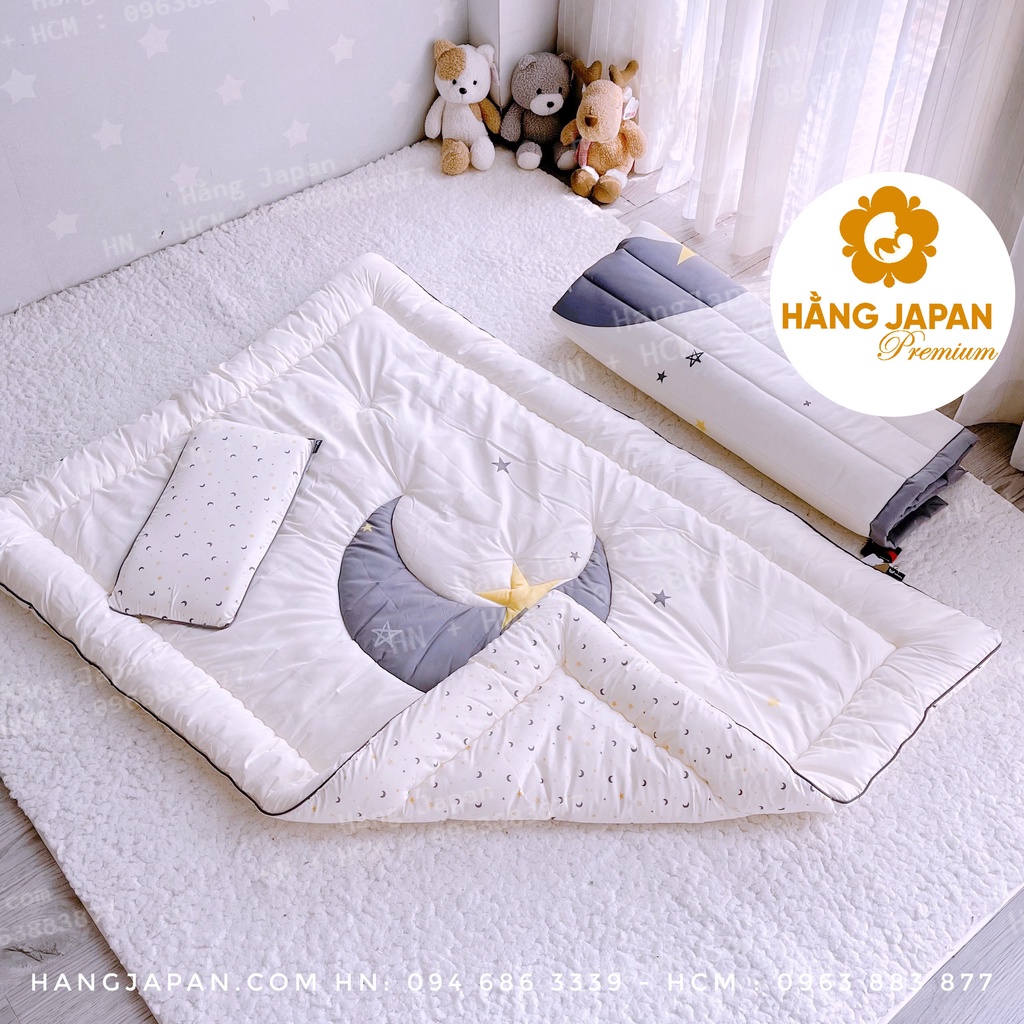 Set đệm ngủ sợi tre cỡ trung Lolbaby Hàn Quốc cho bé (1.1m*1.4m)