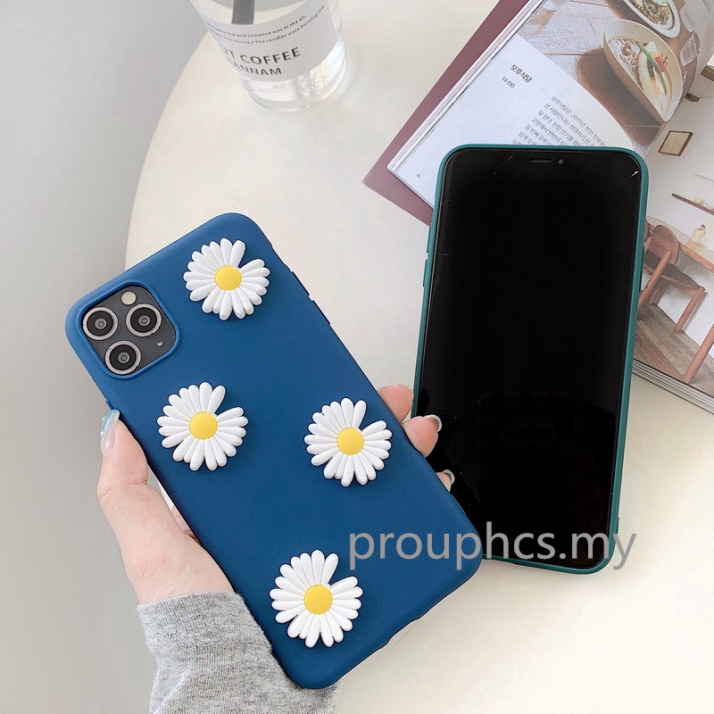 Ốp điện thoại TPU thiết kế hoa cúc 3D G Dragon cho OPPO A15 A15S A92 A71 A54 A77 F3 A3S A93 F11 Pro Realme C11 2021 C20