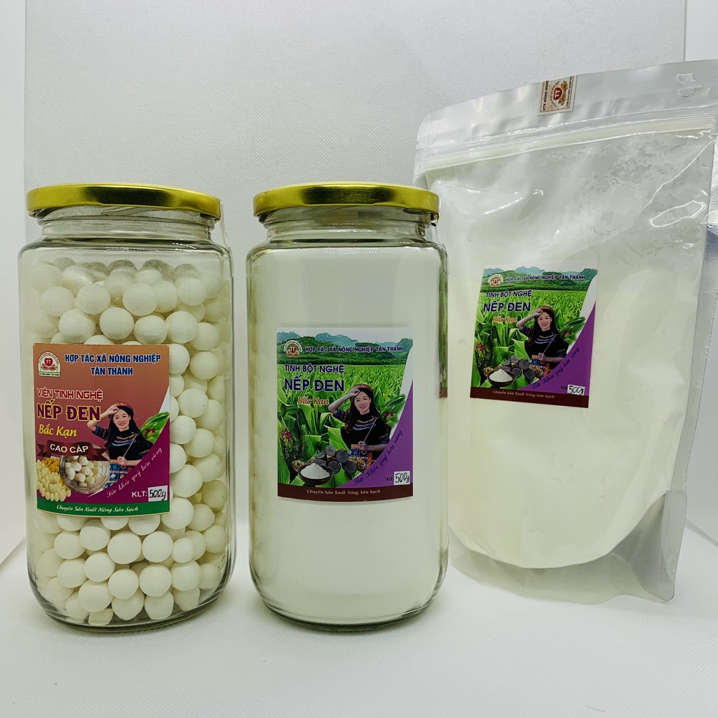 Tinh bột nghệ nếp đen TT Vì sức khỏe gia đình bạn