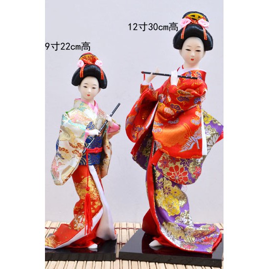 Búp Bê Geisha Mặc Kimono Nhật Bản Trang Trí