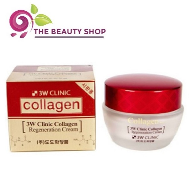 Kem Dưỡng Trắng Sáng Tái Tạo Da 3W Clinic Collagen Regeneration Cream 60ml (Hộp Đỏ)