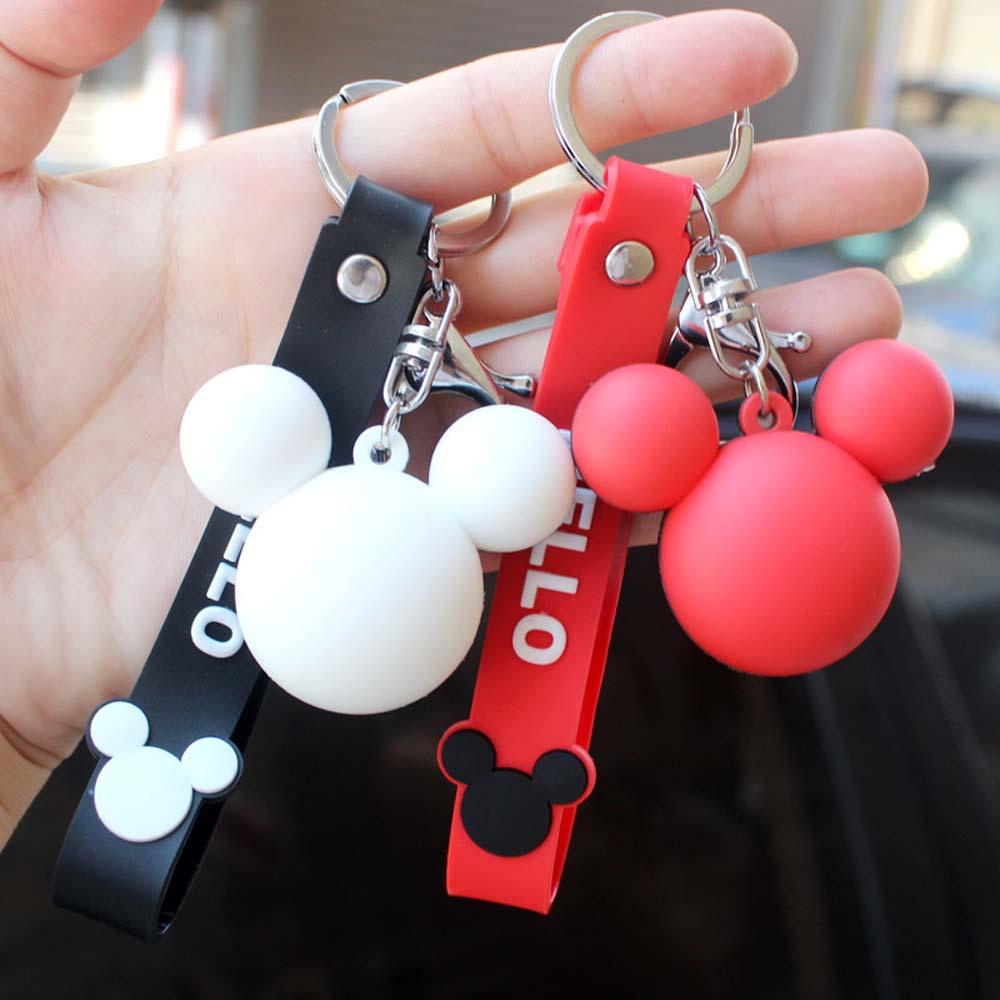 Móc Khóa Hình Chuột Mickey Hoạt Hình Đáng Yêu Bằng PVC
