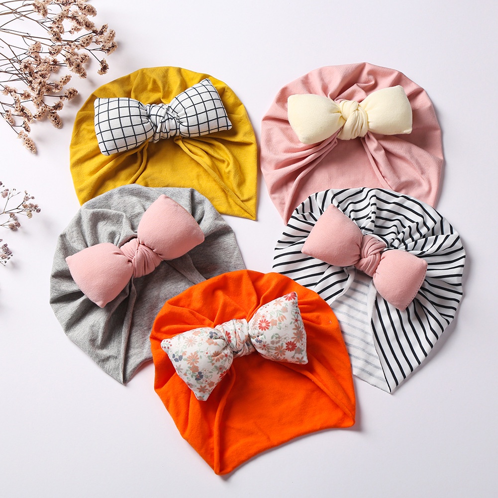 1 Mũ Cotton Dễ Thương Co Dãn Tốt Cho Bé Từ 0-4 Tuổi