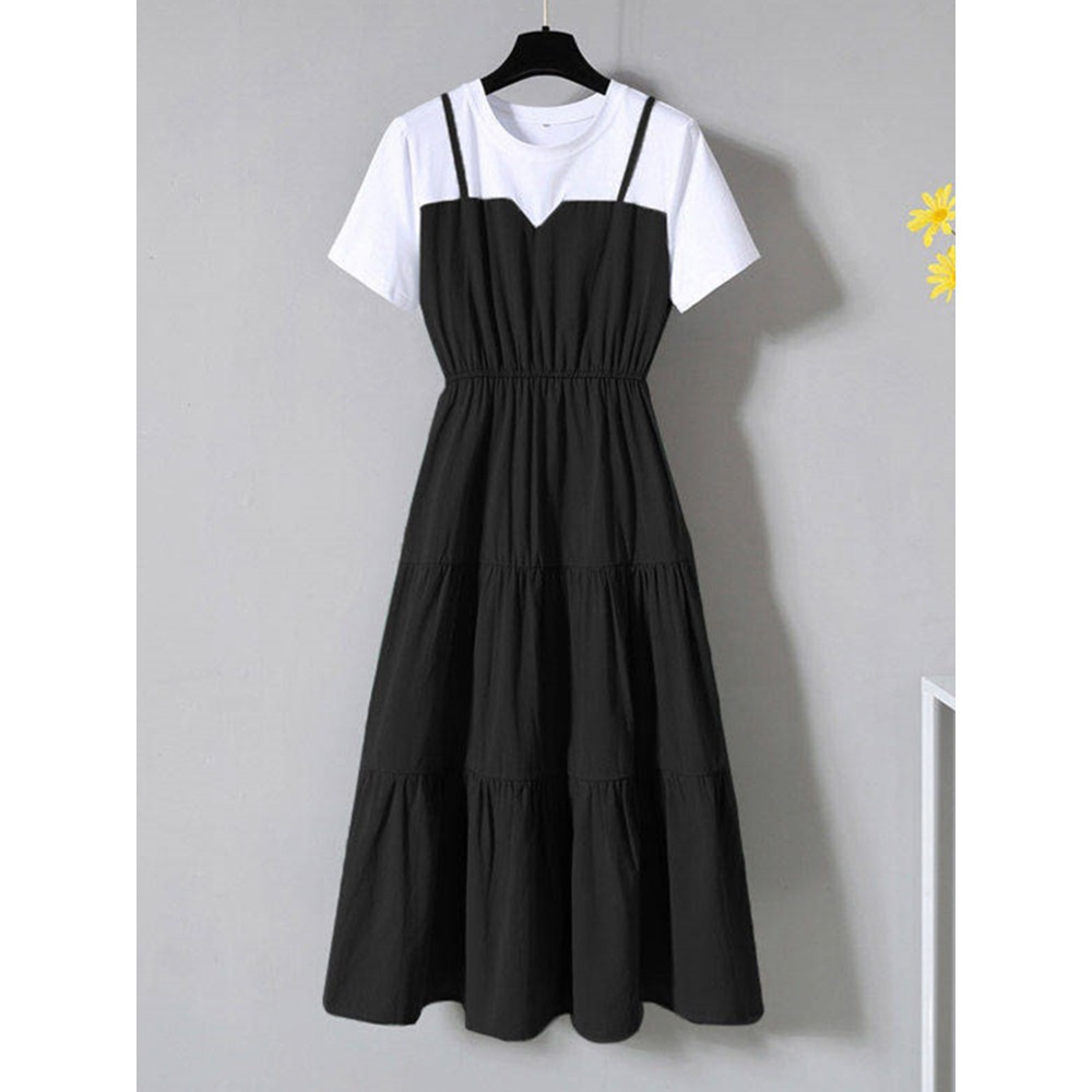 🌸Hàng Order🌸 Váy Bigsize Bo Eo Chân Váy Tầng Trẻ Trung Năng Động 🌸Hàng Quảng Châu | BigBuy360 - bigbuy360.vn