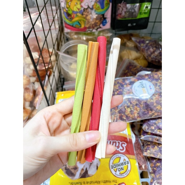 BÁNH THƯỞNG GOODIES HÌNH QUE TRÒN BỔ SUNG CANXI CHĂM SÓC RĂNG THƠM MIỆNG CHO CHÓ 500G