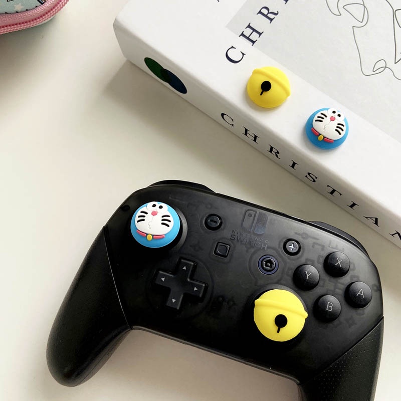 Set 4 Vỏ Bọc Silicon Họa Tiết Hoạt Hình Cho Tay Cầm Chơi Game Nintendo Switch Pro