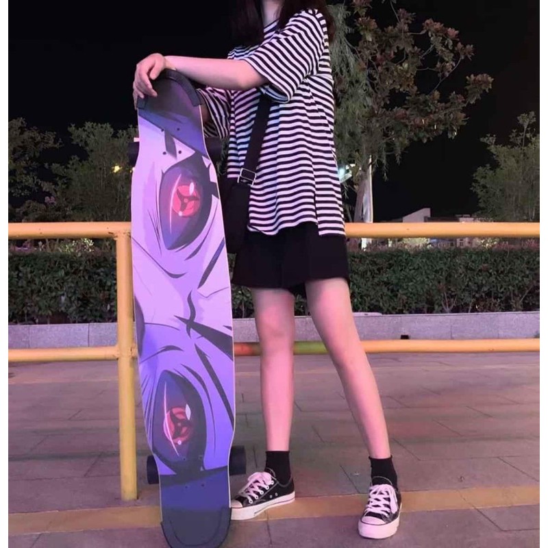 Ván trượt Longboard 120cm gỗ ép 8 lớp có video