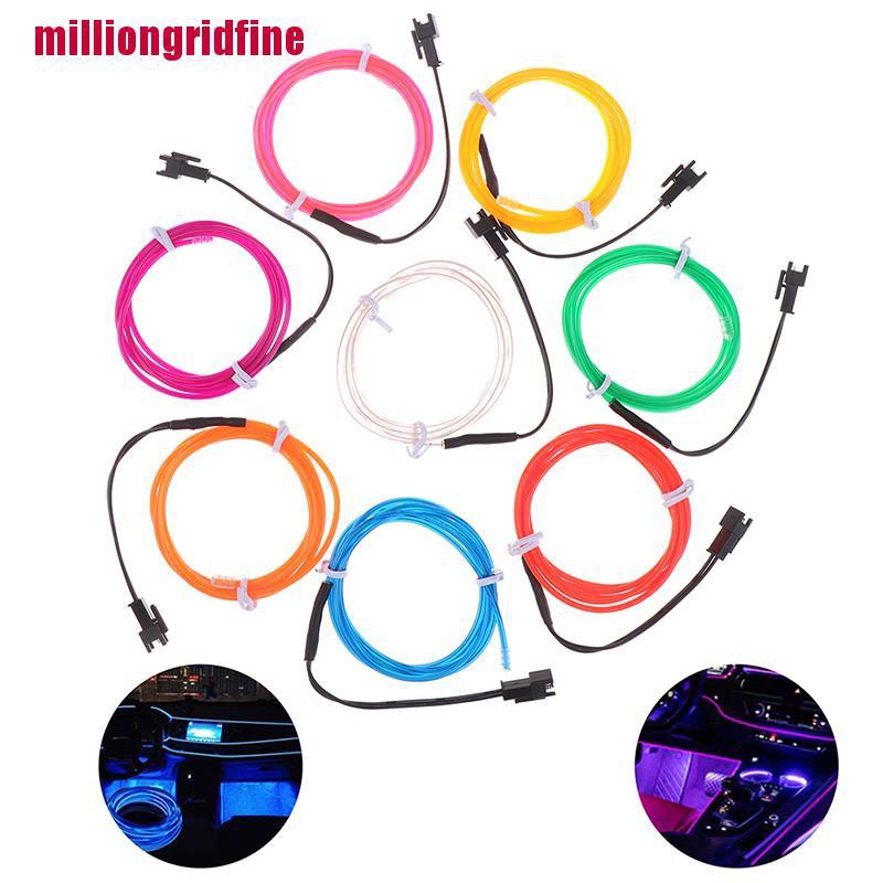 ✸۩☑[mifineVN]1M Neon Light Dance Party Decor LED Lamp Flexible EL Wire Rope Tube Strip