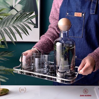 Bộ bình nước thuỷ tinh chịu nhiệt 1.2l