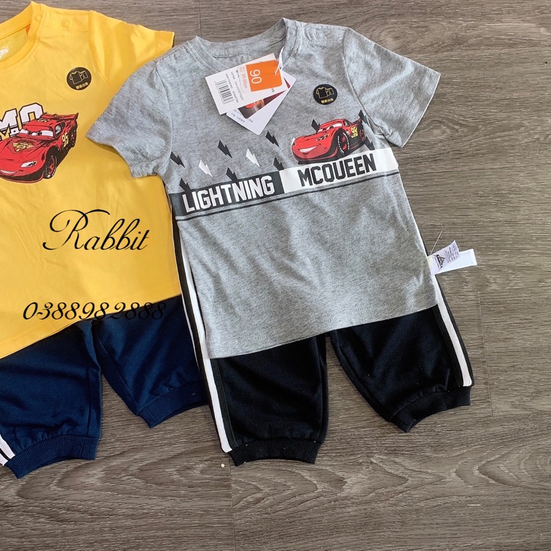 Bộ Disney hoạ tiết ô tô-HÀNG SALE KO ĐỔI TRẢ