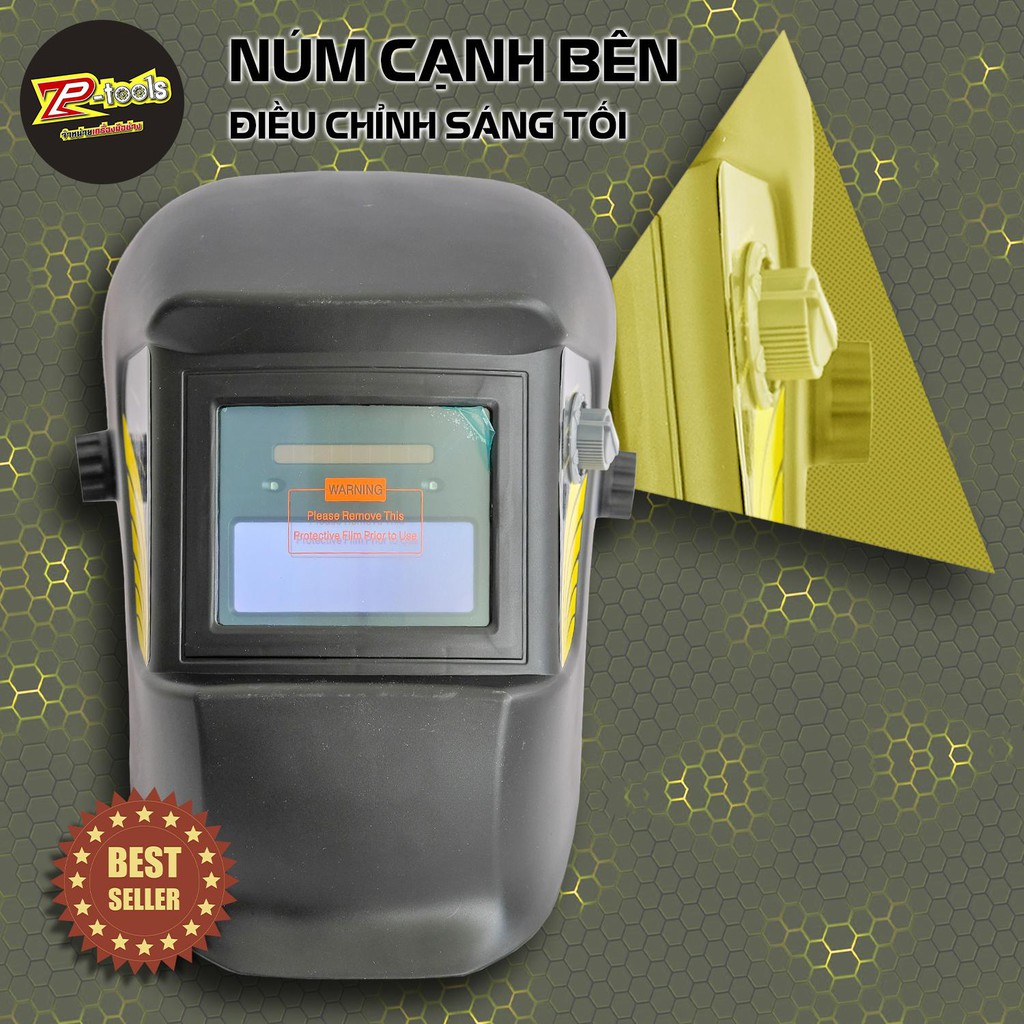 Mũ hàn điện tử - kính cảm biến ánh sáng Hiệu Etop