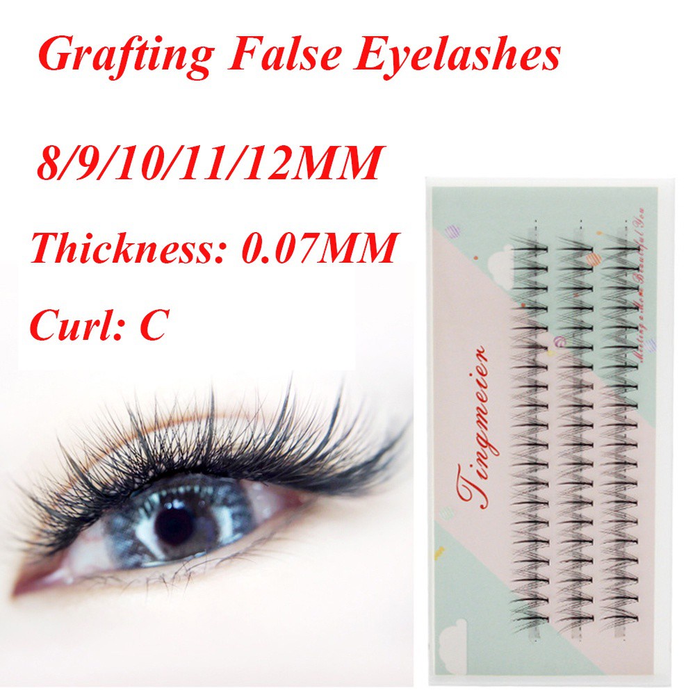 [Hàng mới về] Bộ 60 cụm lông mi giả Tingmeien siêu mỏng nối mi thời trang chuyên dụng