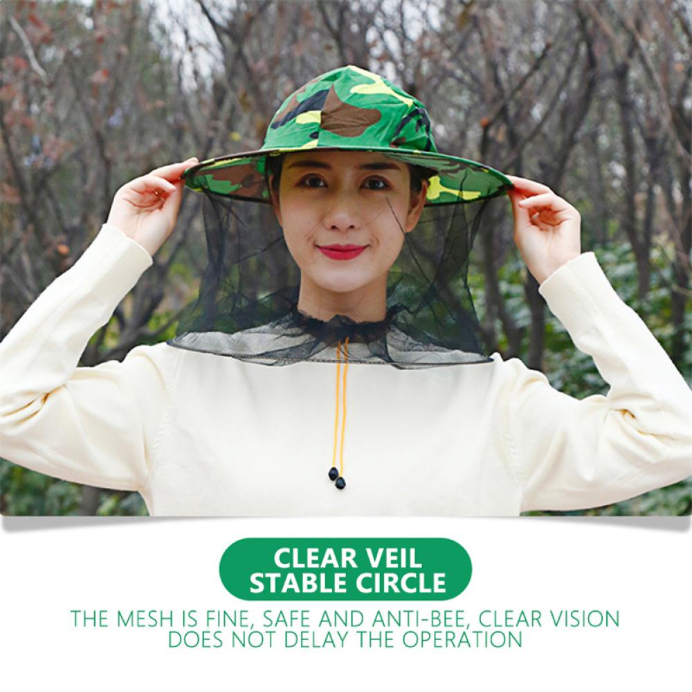 1 Mũ Cao Bồi Chống Ong Đốt / Côn Trùng Bảo Vệ Mặt K2R7