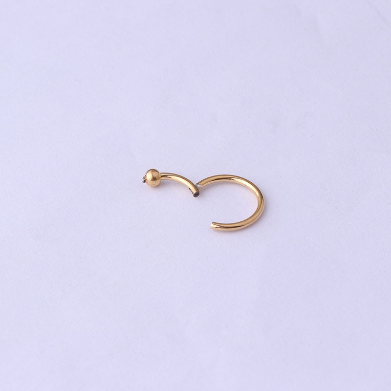 Khuyên mũi bằng thép không gỉ thiết kế đơn giản cá tính