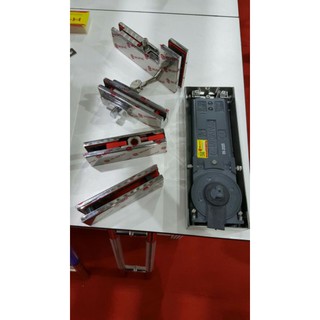 Bộ bản lề cửa kính xoay 360 độ cho cửa 2 cánh