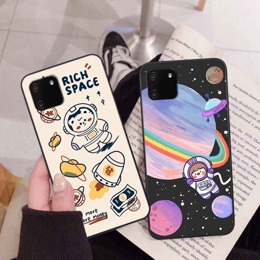 Ốp Realme C11 in hình vũ trụ, phi hành gia bầu trời cute dễ thương