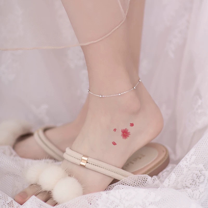 ✨✨Hình xăm dán nhiều mẫu họa tiết hoa xinh xắn dễ thương